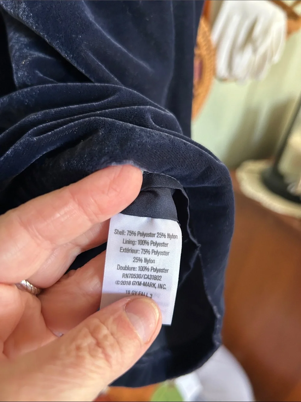 Gymboree Navy Velvet Tiered Dress